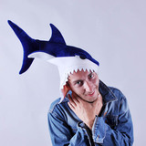 秋冬季新奇万圣节cos海洋馆美国代购SHARK子儿童韩国男女鲨鱼帽子
