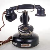 热卖古董老物件法国 W�hlscheibe旋转拨号/拨盘式/胶木电话机早期