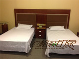 快捷酒店宾馆旅馆双单人床家具单身公寓酒店式软包床头柜靠板
