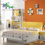 儿童床男孩1.2 1.5米单人床王子床卧室家具套房组合板式床童床