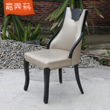 嘉美莉 韩式 现代 简约  餐椅 实木 餐椅 黑色橡木 椅子C3307