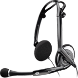 缤特力Plantronics Audio400 DSP电脑游戏耳麦 Skype电话语音耳机