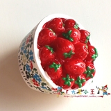 【出口品质】3D立体水果系列草莓磁贴家居装饰品手绘磁性冰箱贴