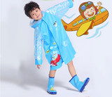 厂家批发儿童雨衣带书包位男童女童韩国加厚可爱卡通小孩雨披