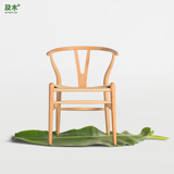 及木家具 创意简约 Y椅 Y chair  实木椅子 黑胡桃实木餐椅 YZ001