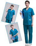 南丁格尔 男女洗手衣长袖分体套装手术衣刷手服短袖隔离衣护士服