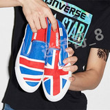 Converse/匡威美国英国国旗一脚蹬男鞋女鞋帆布鞋148695C 148696C