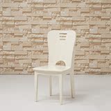 皇宇顾家 实木餐椅 时尚钢琴烤漆餐椅 小户型简约现代实木餐桌椅