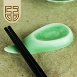 【说古】龙泉青瓷筷托筷枕筷架 筷子汤勺两用陶瓷筷托勺托汤枕架