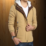 棉衣男士青年加厚保暖修身带帽棉袄潮男短款韩版大码长袖冬季外套
