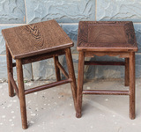 红木高板凳鸡翅木餐桌凳原木四方凳实木居家凳子中式古典餐凳包邮