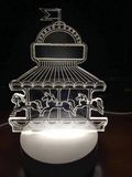 3D立体LED 现代台灯创意时卧室床头小夜灯生日礼物插头游乐场系列