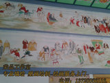 深圳墙绘公司室内外墙体中国画墙绘壁画古建筑图案彩绘墙绘上门