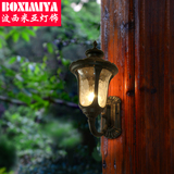 波西米亚灯具简约欧式创意壁灯铁艺客厅过道玄关户外雪花块灯饰