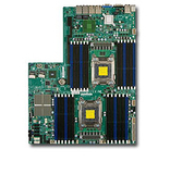 超微 MBD-X9DRW-3LN4F+ 双路服务器主板 四千兆网口 另1U双电机箱