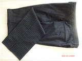 蓝豹LAMPO西裤  黑色条纹 修身版型  进口全毛面料 样品特价