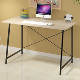 特价1米长钢木家用台式家笔记本电脑桌1.2米简易写字台80长办公桌