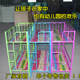 厂家批发幼儿园上下床铁双层幼儿园床两层儿童床小学生床铁架床
