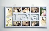 7寸6寸组合love烤漆相框 有爱相框 儿童相框 婚纱摄影后期制作框