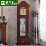 奢华欧式古典 美式机械落地钟表 实木美式座钟客厅摆钟复古老爷钟