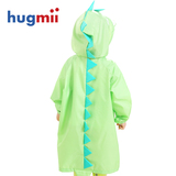 hugmii儿童雨衣雨披男童女童学生宝宝卡通立体韩版雨衣防水环保