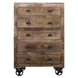 老松木床头柜美式复古做旧LOFT实木储物柜收纳柜创意拼色抽屉斗柜