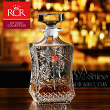 意大利RCR进口人造水晶玻璃醒酒器威士忌洋酒瓶 家用酒壶酒柜酒具