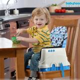 世纪宝贝儿童餐椅多功能可折叠宝宝便携式塑料婴幼儿椅子 蓝色
