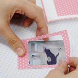 韩国创意拍立得相片装饰贴纸可爱卡片贴角装饰贴 照片边框贴WT187