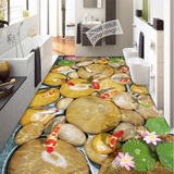 瓷砖背景墙3d 浴室艺术地板 海底世界3D地板 主题地砖 鱼塘水纹