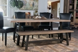 复古餐桌椅美式乡村饭桌长凳长方形办公桌设计师酒吧桌家用咖啡桌