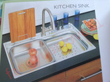 特价opai欧派卫浴厨房304不锈钢加厚水槽大单槽双槽洗菜盆洗碗盆