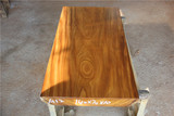 柚木王原木实木整块大板桌办公桌餐桌会议桌老板桌茶桌大班台现货