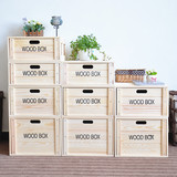 创意抽屉式收纳箱家用长方形衣物整理箱实木箱子特大号木质储物箱
