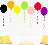 彩色气球烟花母婴儿童房服装玩具店幼儿园装饰贴墙贴玻璃贴窗贴纸