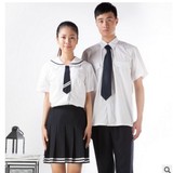 2016韩版新款初高中生夏季制服男女高中校服班服不褪色可印字