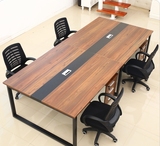 北京办公家具办公桌板式长条会议桌洽谈桌条桌实木办公电脑培训台