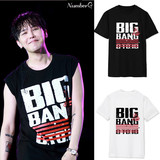 bigbang十周年日本演唱会周边权志龙TOP同款短袖T恤应援打歌衣服