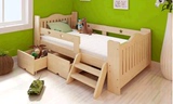 儿童床/婴儿床/儿童实木床/带护栏抽屉单人床可定制