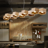 设计师北欧宜家实木艺术创意个性餐厅客厅卧室书房酒吧台LED吊灯