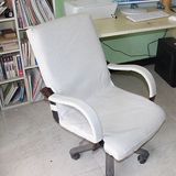 亚麻布双层布椅子套 办公椅套 老板电脑椅套 网吧椅套 米白色包邮