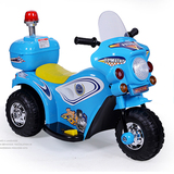 新款儿童电动车摩托车警车 三轮车宝宝童车 女孩电瓶车玩具车男孩
