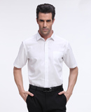 金利来男士衬衫短袖白色商务职业装上衣会员特价RSSD068-31301-00