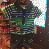 代购香港迪士尼乐园新品婴儿送礼套装婴儿服米奇布鲁托套装