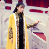 素萝 王师 原创设计中国风女装2015新款冬季开衫外套加厚棉衣棉服