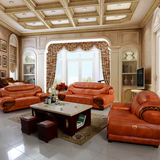 特价真皮沙发 进口厚皮黄牛皮123客厅组合现代休闲欧式中式皮沙发