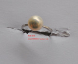 8-9mm天然珍珠戒指细款开口可以调节大小
