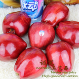 低价加重仿真水果红富士红色大苹果玩具面包蛇果装饰批发蔬菜模型