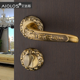 经典房门分体锁 古铜色欧式室内门锁具