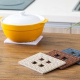 梵特 简约正方形欧式餐垫隔热垫 时尚防水折叠餐垫桌垫盘垫碗垫子
